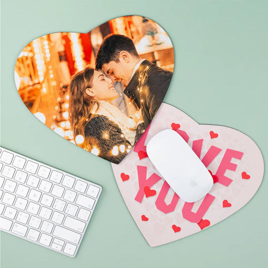 Tapete de rato coração personalizado, Personalized heart mouse pad 200x220 x 3mm