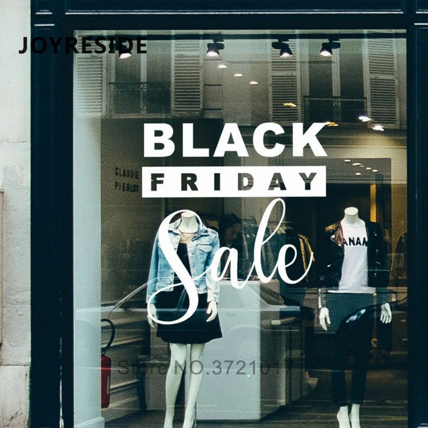 Black Friday Sticker, Shop Window Sale Sticker, Retail Sale Display, Decoration Self Adhesive Storefront, Vinyl Decal