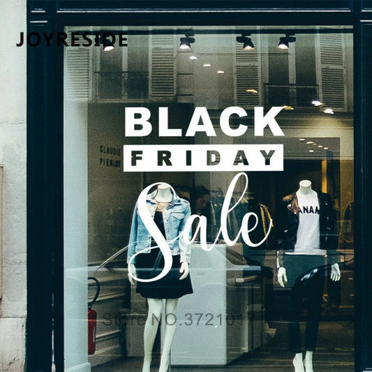 Black Friday Sticker, Shop Window Sale Sticker, Retail Sale Display, Decoration Self Adhesive Storefront, Vinyl Decal