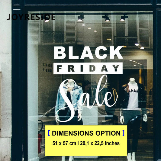 Black Friday Sticker, Shop Window Sale Sticker, Retail Sale Display, Decoration Self Adhesive Storefront, Vinyl Decal