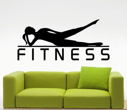 Gym Wall Decal | Fitness Wall Sticker, Personalized Vinyl Lettering, Custom Home Decor, Motivational Art, Inspirational Workout Bodybuilding
