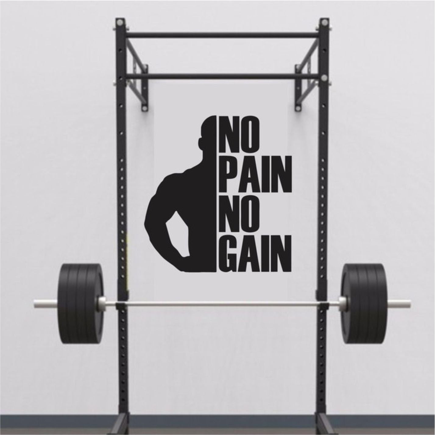 Gym Wall Decal | Fitness Wall Sticker, Personalized Vinyl Lettering, Custom Home Decor, Motivational Art, Inspirational Workout Bodybuilding