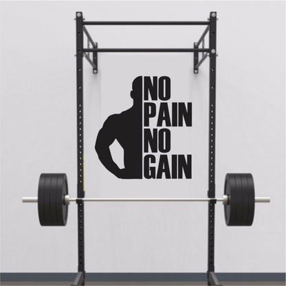 Gym Wall Decal | Fitness Wall Sticker, Personalized Vinyl Lettering, Custom Home Decor, Motivational Art, Inspirational Workout Bodybuilding