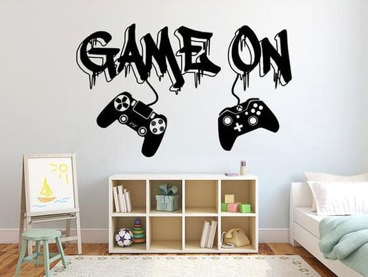 Gaming Zone, Gaming Decals, Gamer Wall Sticker, Gamer Wall Decal, Gamer Wall Decor, Wall Decal, Gamer Decor, Gaming Room, Wall Decor, Decals